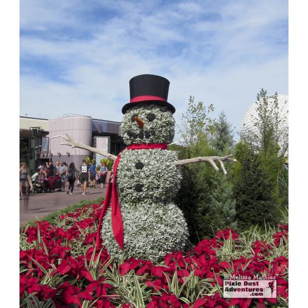 Epcot Christmas Snowman